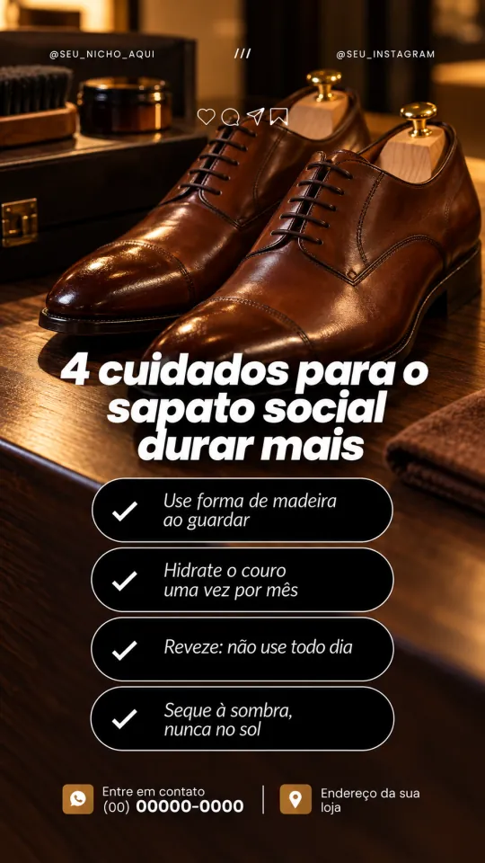 Reel: 4 cuidados para o sapato social durar mais