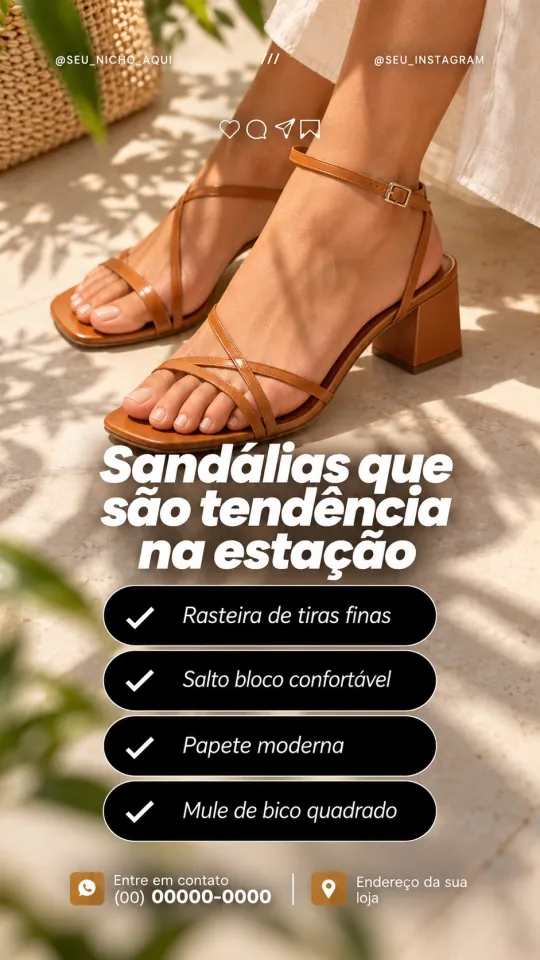 Reel: Sandálias que são tendência na estação